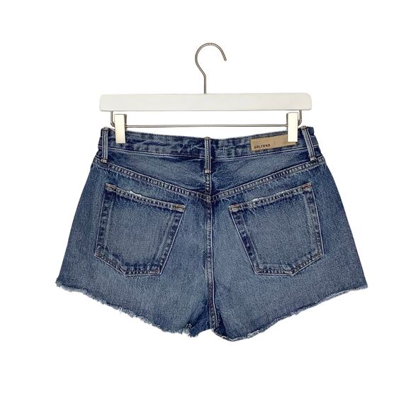 GRLFRND Cindy Cutoff Denim Jean Shorts Button Fly Side Slits 28 - Picture 4 of 8
